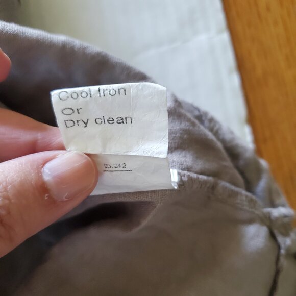 Lungo L'arno | Linen Lagenlook Popover Tunic Dress Hi Low Hem with Pockets - Picture 12 of 15